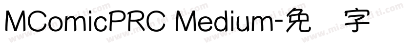 MComicPRC Medium字体转换